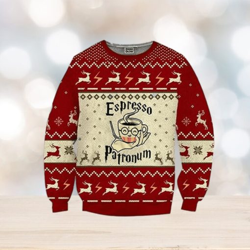 Espresso Patronum 3D Ugly Christmas Sweater For Men And Women