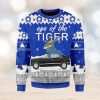 T rex Santa Clause Ugly Sweater Party