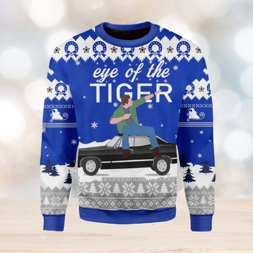 Eye Of The Tiger Ugly Christmas Sweater Xmas Gift Men And Women Christmas Sweater