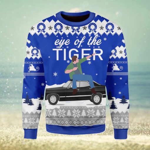 Eye Of The Tiger Ugly Christmas Sweater Xmas Gift Men And Women Christmas Sweater