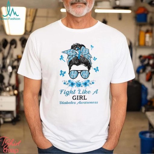 Fight Like A Girl Diabetes Awareness Classic T Shirt