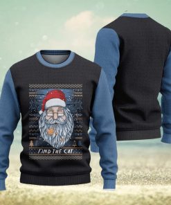 Find The Cat Ugly Christmas Sweater Knitted Gift For Men And Women