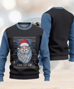 Find The Cat Ugly Christmas Sweater Knitted Gift For Men And Women