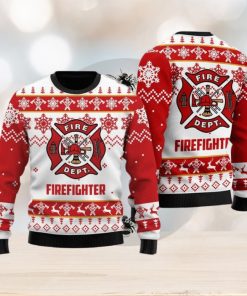 Fire Department Ugly Christmas Sweater Xmas Gift Men And Women Christmas Sweater