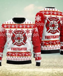 Fire Department Ugly Christmas Sweater Xmas Gift Men And Women Christmas Sweater