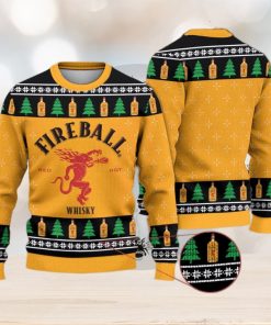 Fireball Whicky 3D All Over Printed Ugly Christmas Sweater