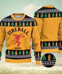 Fireball Whicky 3D All Over Printed Ugly Christmas Sweater