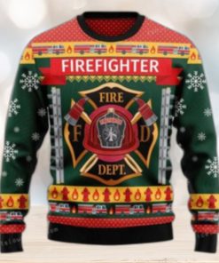 Firefighter Fire Dept Xmas Ugly Sweater