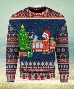 Firefighter Presents Christmas Tree Ugly Christmas Sweater Xmas Gift Men And Women Christmas Sweater