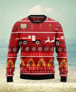 Firefighter Ugly Sweater For Special Gift Christmas