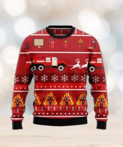 Firefighter Ugly Sweater For Special Gift Christmas