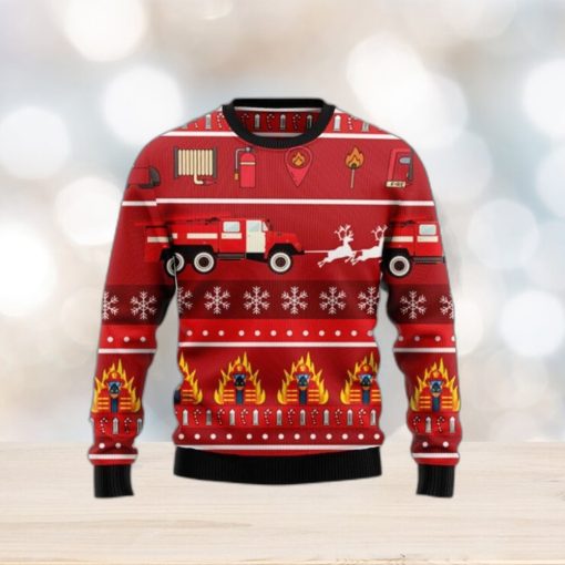 Firefighter Ugly Sweater For Special Gift Christmas