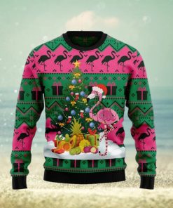 Flamingo Christmas Tree Ugly Christmas Sweater Gift For Men And Women