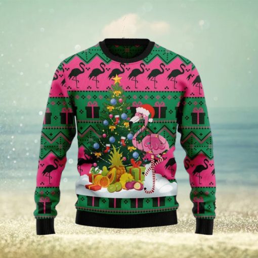 Flamingo Christmas Tree Ugly Christmas Sweater Gift For Men And Women