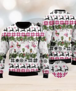 Flamingo Christmas Ugly Christmas Sweater Gift For Men And Women