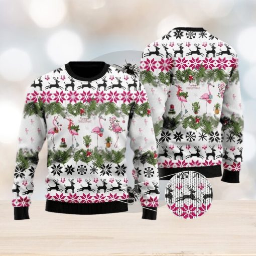 Flamingo Christmas Ugly Christmas Sweater Gift For Men And Women