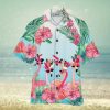 SSLR Hawaiian Shirt for Men Flamingo Short Sleeve Casual Button Down Shirts Summer Beach Shirt