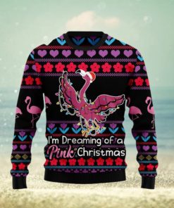 Flamingo Pink Ugly Christmas Sweater For Men And Women