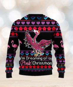 Flamingo Pink Ugly Christmas Sweater For Men And Women