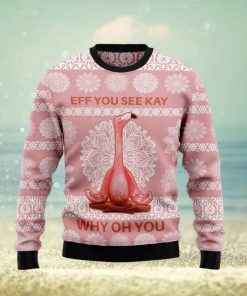 Flamingo Why Oh You Ugly Christmas Sweater Gift Men Women