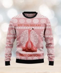 Flamingo Why Oh You Ugly Christmas Sweater Gift Men Women