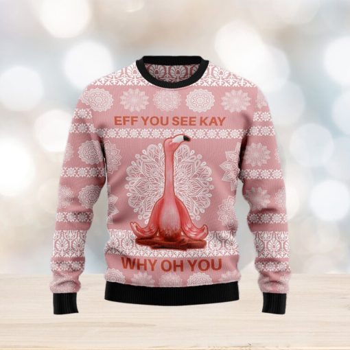 Flamingo Why Oh You Ugly Christmas Sweater Gift Men Women