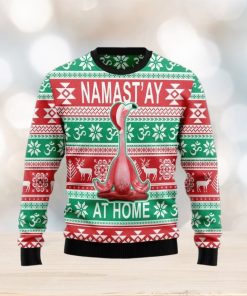 Flamingo Yoga Ugly Sweater Gift For Christmas