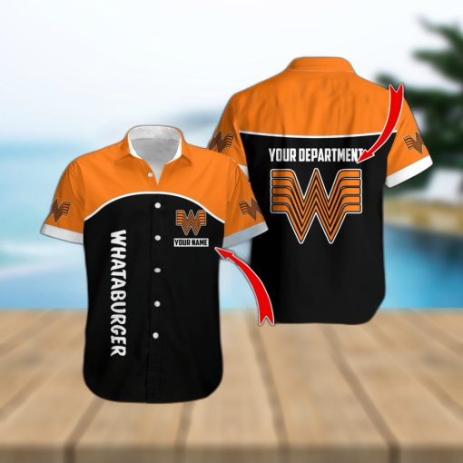 Fleece whataburger Personalized Name Brand Trendy All Over Print Hawaiian Shirt Men And Women Gift