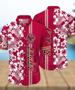 Floral Aloha NCAA Boston College Eagles Hawaiian Shirt Summer Gift For Friend