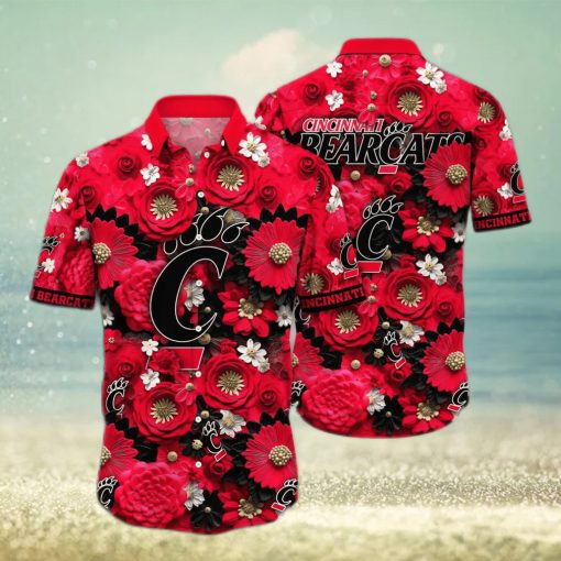 Floral Aloha NCAA Cincinnati Bearcats Hawaiian Shirt For Summer Lovers