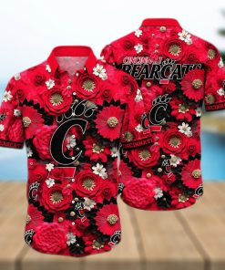 Floral Aloha NCAA Cincinnati Bearcats Hawaiian Shirt For Summer Lovers