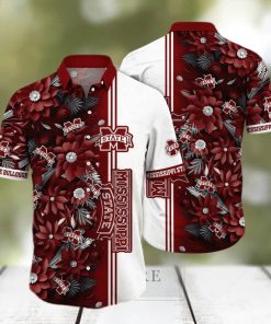 Floral Aloha NCAA Mississippi State Bulldogs Hawaiian Shirt Beach Gift For Friend