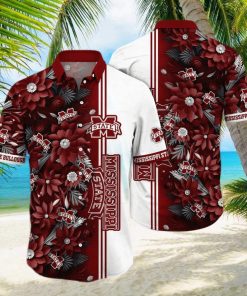 Floral Aloha NCAA Mississippi State Bulldogs Hawaiian Shirt Beach Gift For Friend