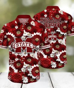 Floral Aloha NCAA Mississippi State Bulldogs Hawaiian Shirt Beach Gift For Him