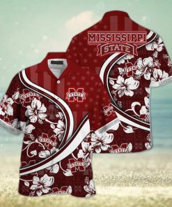 Floral Aloha NCAA Mississippi State Bulldogs Hawaiian Shirt Custom Name Gift For Boyfriend