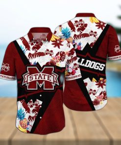 Floral Aloha NCAA Mississippi State Bulldogs Hawaiian Shirt Gift For Beach Trip