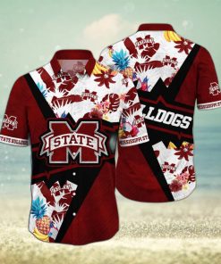 Floral Aloha NCAA Mississippi State Bulldogs Hawaiian Shirt Gift For Beach Trip