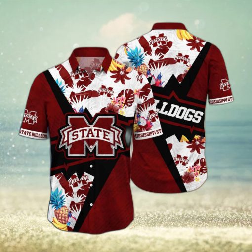 Floral Aloha NCAA Mississippi State Bulldogs Hawaiian Shirt Gift For Beach Trip