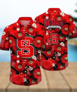 Floral Aloha NCAA NC State Wolfpack Hawaiian Shirt Gift For Beach Holiday