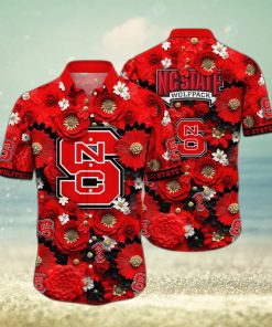 Floral Aloha NCAA NC State Wolfpack Hawaiian Shirt Gift For Beach Holiday