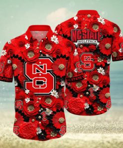 Floral Aloha NCAA NC State Wolfpack Hawaiian Shirt Gift For Beach Trip