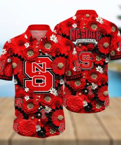 Floral Aloha NCAA NC State Wolfpack Hawaiian Shirt Gift For Beach Trip