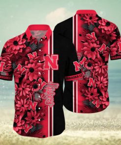 Floral Aloha NCAA Nebraska Cornhuskers Hawaiian Shirt Gift For Beach Lovers