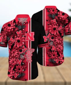 Floral Aloha NCAA Nebraska Cornhuskers Hawaiian Shirt Gift For Beach Lovers