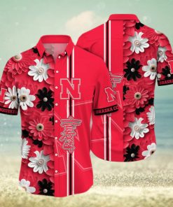 Floral Aloha NCAA Nebraska Cornhuskers Hawaiian Shirt Practical Beach Gift