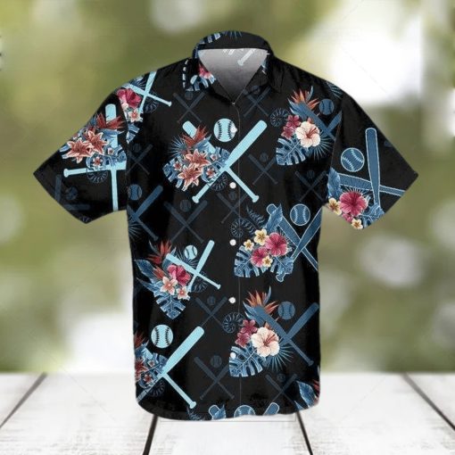 Floral Baseball Tropical Vibe Hawaiian Aloha Shirts