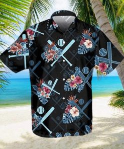 Floral Baseball Tropical Vibe Hawaiian Aloha Shirts