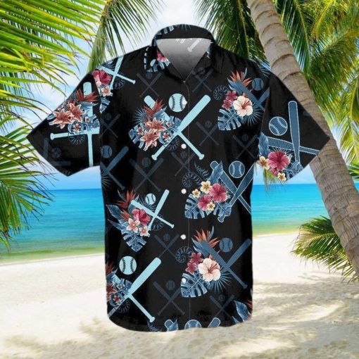 Floral Baseball Tropical Vibe Hawaiian Aloha Shirts