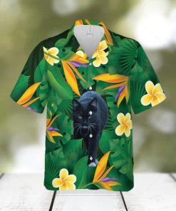 Floral Tropical Black Cat Hawaiian Shirt Unisex Adult Hw5819