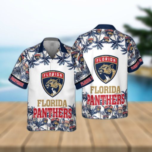 Florida Panthers AOP Palm Hawaiian Shirt For Men And Women Gift Beach